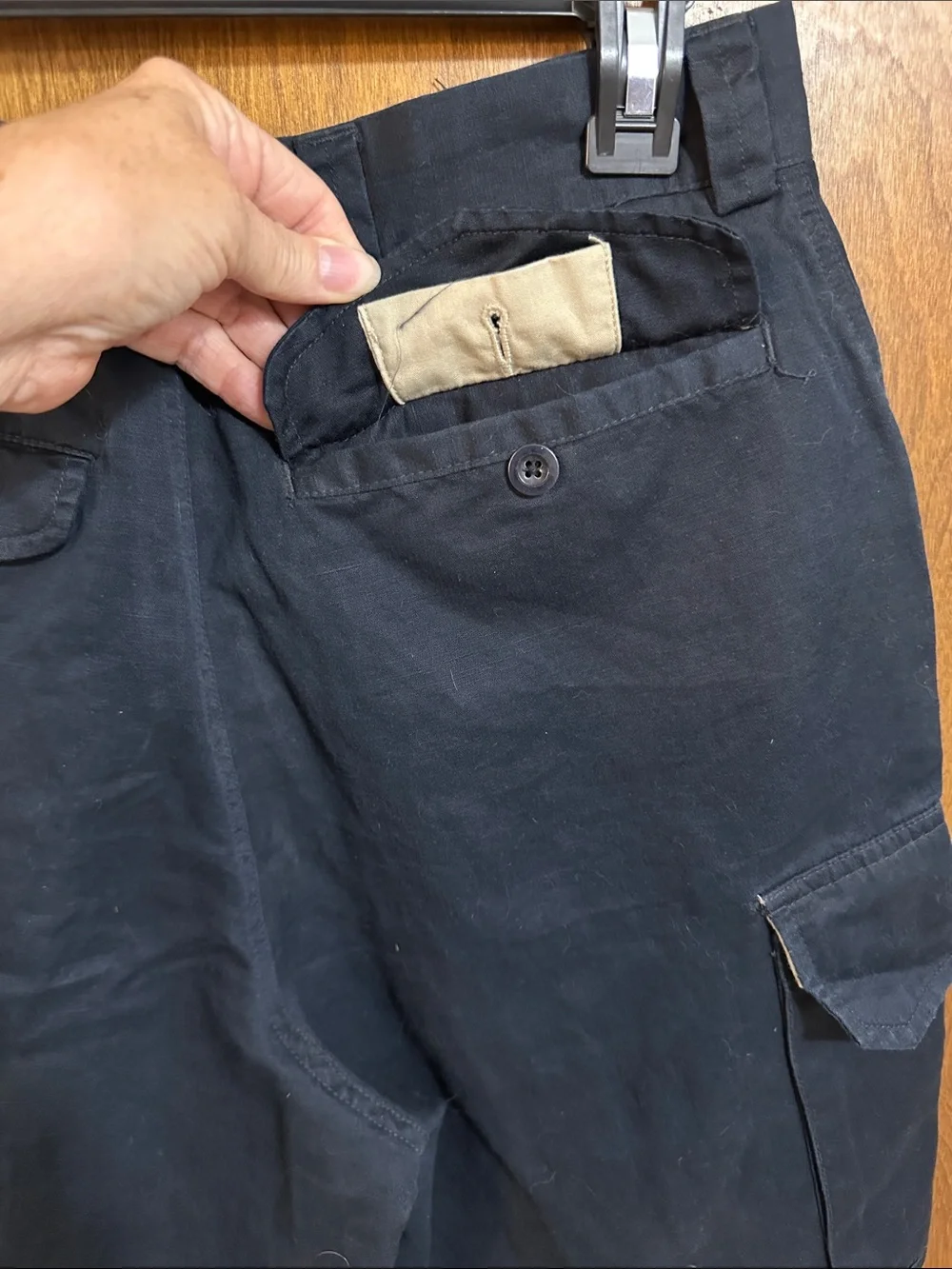 Nautica Explorer Men's Loose Fit Cargo Shorts - Navy Blue